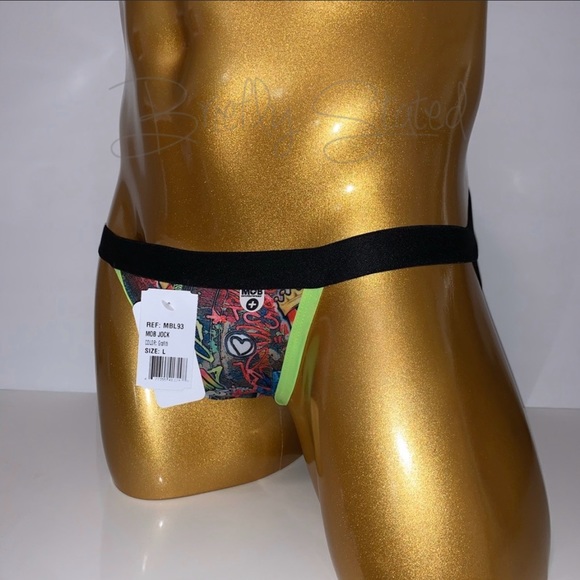 MOB Eroticwear Graffiti Printed Jockstrap - Picture 5 of 6